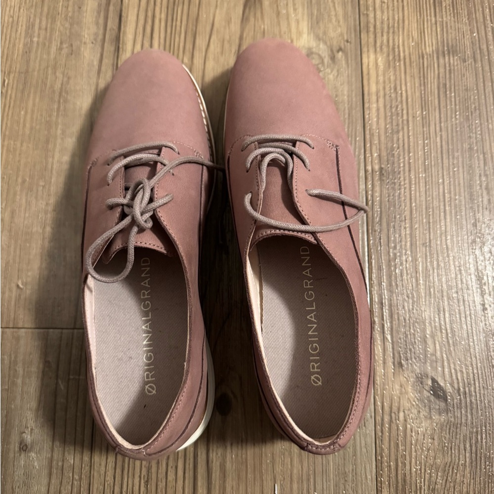 Cole Haan Pink ØriginalGrand Lace-Up loafer sneakers size 7.5
